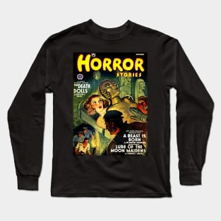 Horror Stories Magazine Cover October 1940 Long Sleeve T-Shirt